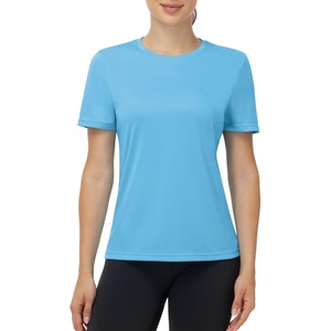 image:imageRunhit Womens UPF 50 Sun Protection Shirts Short Sleeve UV Rash Guard SPF Workout Tops TShirt Quick Dry Swim Hiking RunningBlue