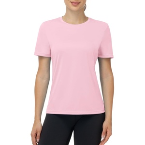 image:imageRunhit Womens UPF 50 Sun Protection Shirts Short Sleeve UV Rash Guard SPF Workout Tops TShirt Quick Dry Swim Hiking RunningLight Pink