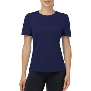 image:imageRunhit Womens UPF 50 Sun Protection Shirts Short Sleeve UV Rash Guard SPF Workout Tops TShirt Quick Dry Swim Hiking RunningNavy Blue