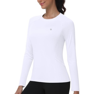 image:imageRunhit Womens UPF 50 Sun Shirts with Pockets Long Sleeve UV Protection Swim Rash Guard Lightweight Quick Dry Workout HikingWhite