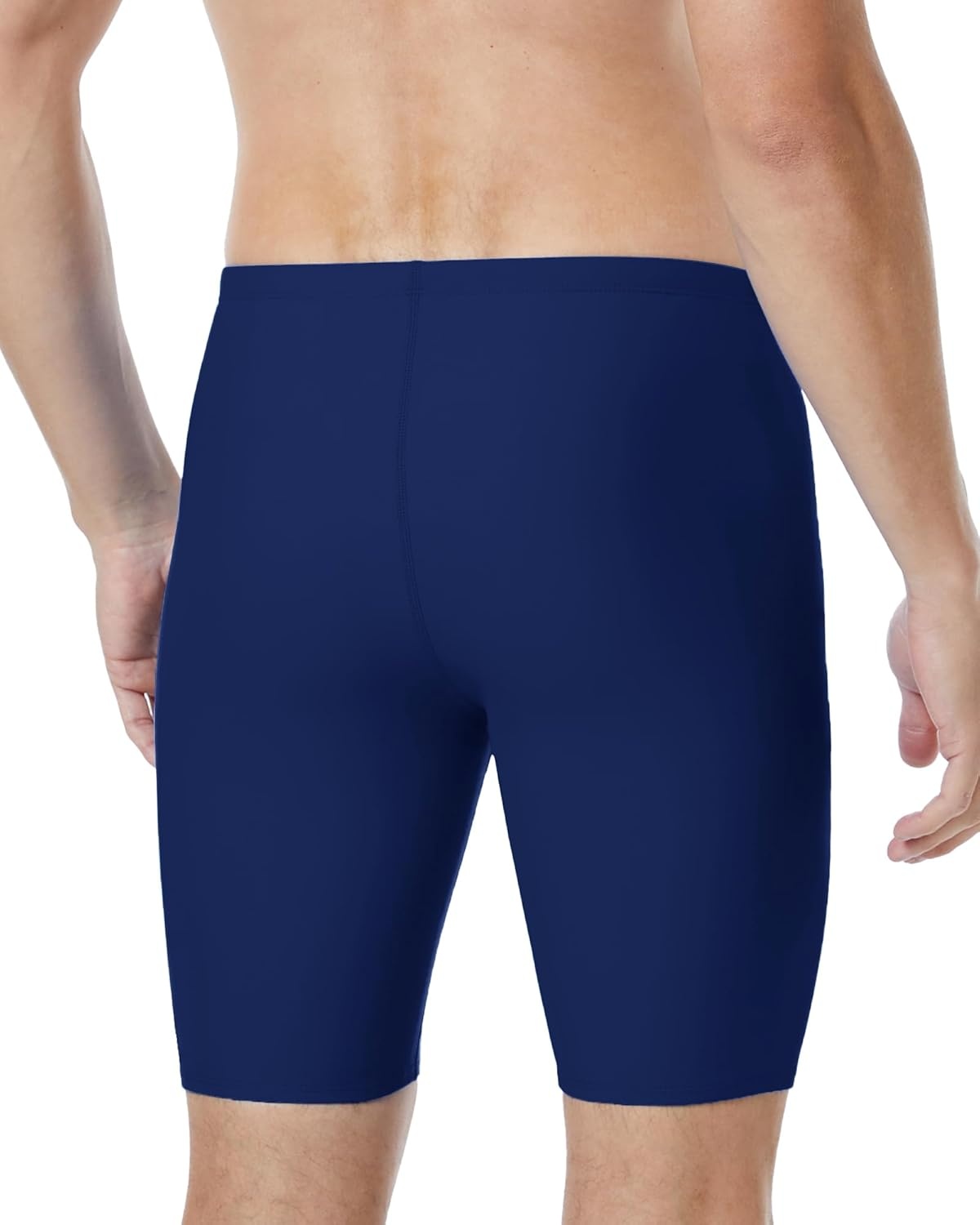 image:imageRunhit Mens Swim Jammers Competitive Swim Racing Team Swimsuit Quick Dry Athletic Swimming Shorts UPF 50Navy Blue