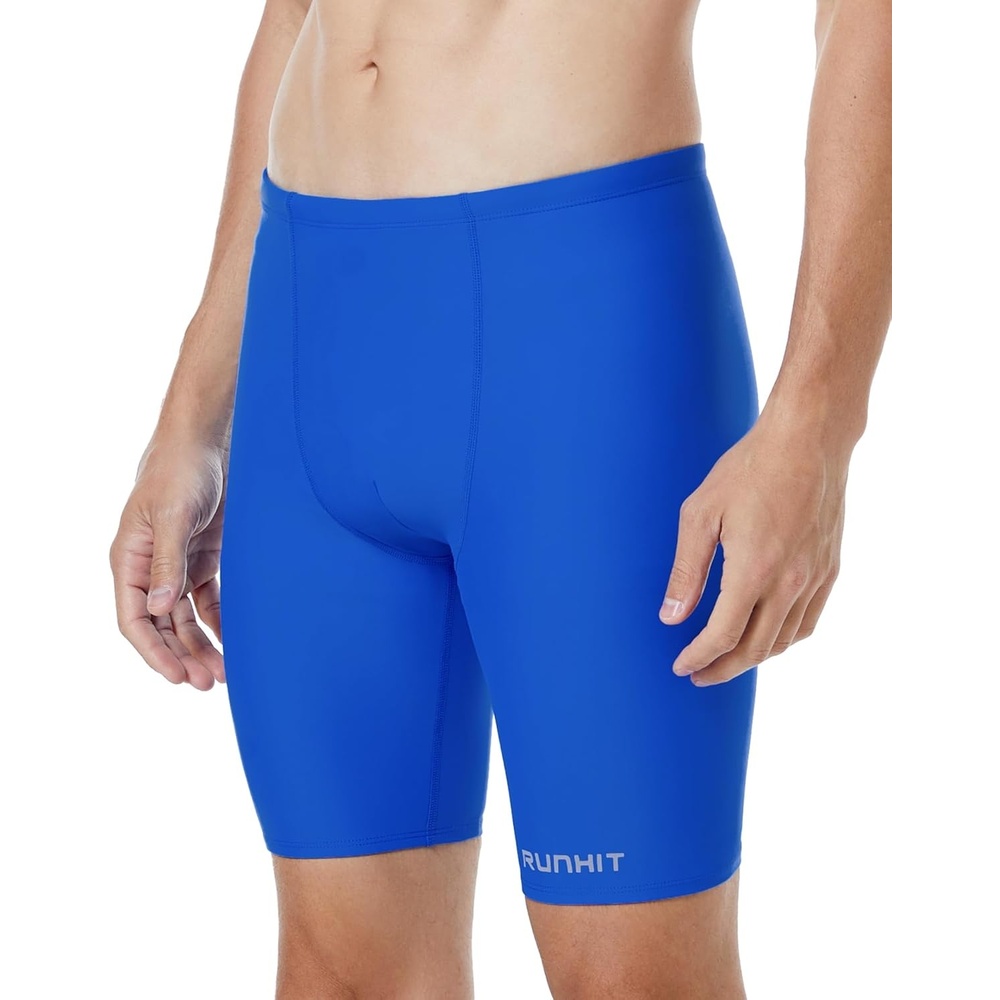 image:imageRunhit Mens Swim Jammers Competitive Swim Racing Team Swimsuit Quick Dry Athletic Swimming Shorts UPF 50Royal Blue