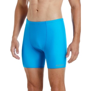 image:imageRunhit Mens Square Leg Swim Jammers Quick Dry Athletic Brief Swimsuit UPF 50 Compression Swimming ShortsBlue